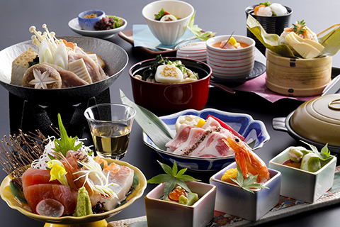 春夏の会席料理【花菖蒲】